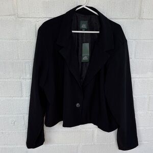 Wild Fable One Button Black Blazer Jacket sz 2X